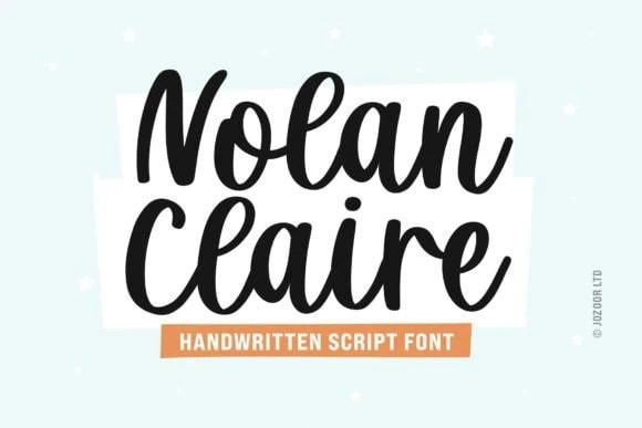 Nolan Claire cursive font for Cricut