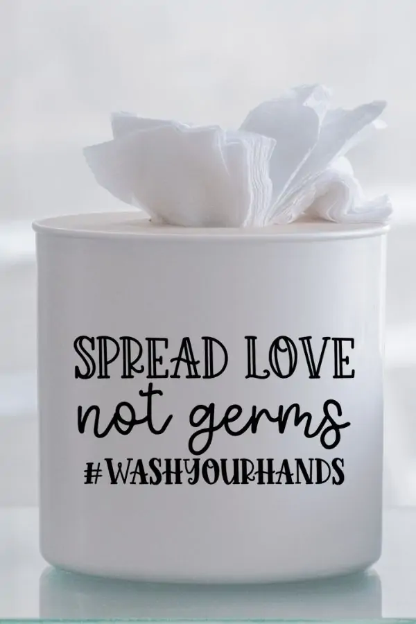 spread love not germs svg