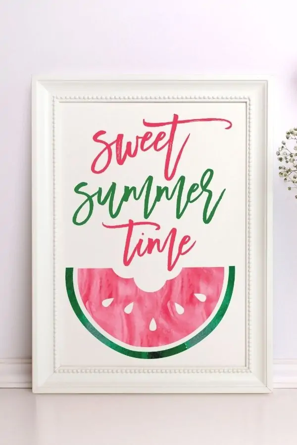 sweet summertime watermelon sign