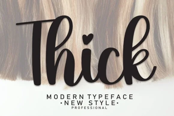 Thick cursive font for Cricut