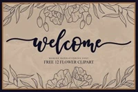 welcome script font