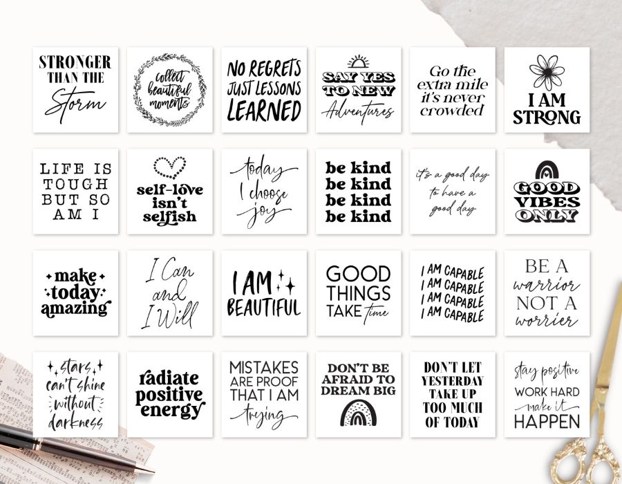 30 Printable Affirmation Cards That Will Inspire You To Be Your Best Self