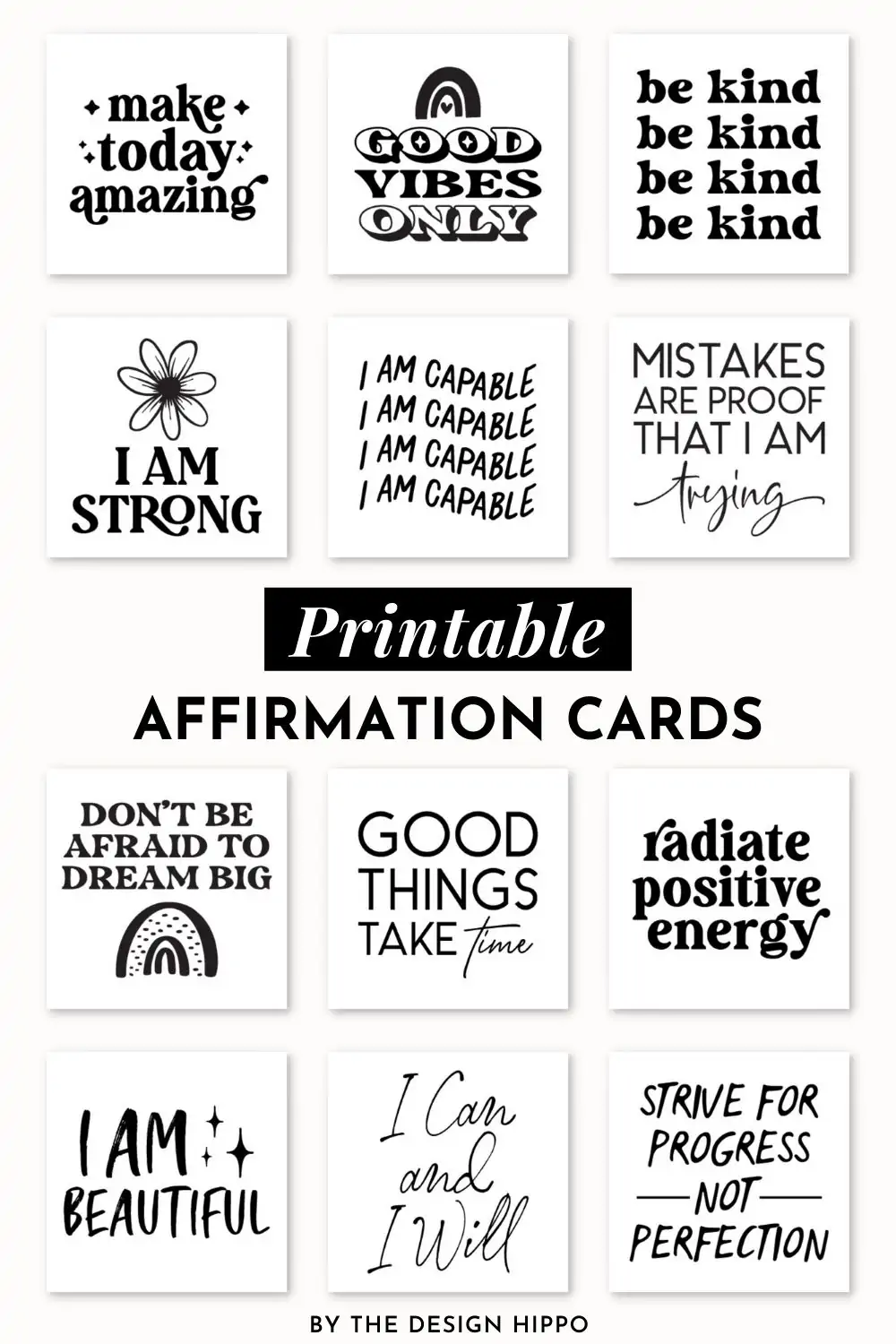 30 Printable Affirmation Cards That Will Inspire You To Be Your Best Self