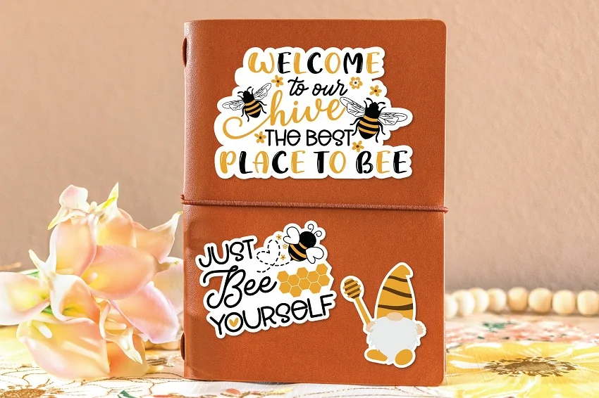 bee stickers for cricut