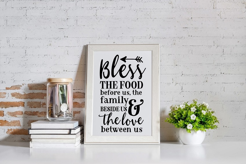 farmhouse kitchen signs that you can make and sell with cricut