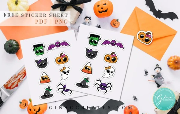 free cricut halloween stickers