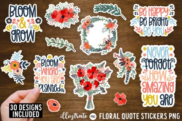 cricut sticker paper ideas