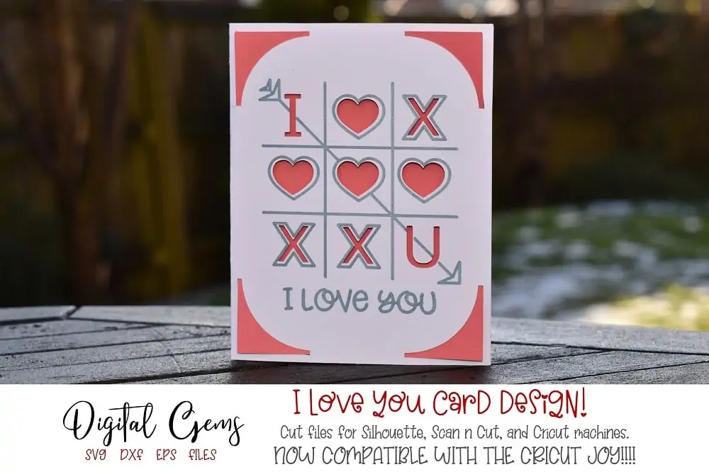 cricut valentine card template