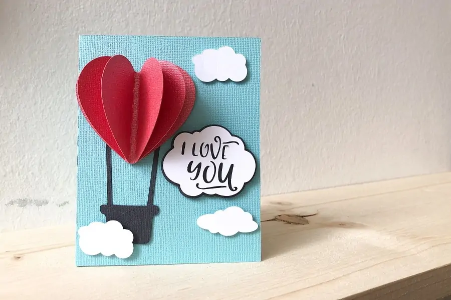 cricut valentine card template