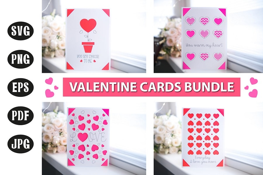 cricut valentine cards ideas