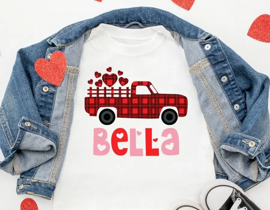 cricut valentine shirt ideas for kids