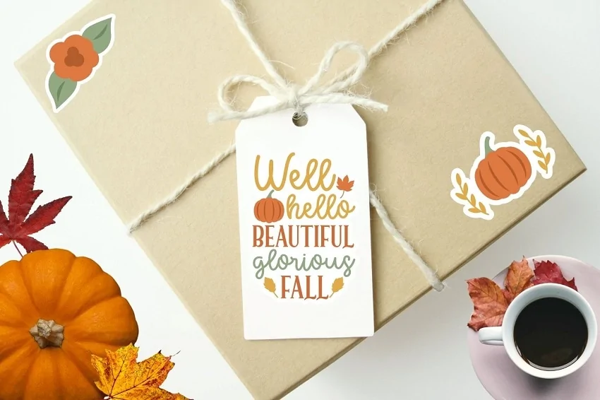 cute cricut sticker ideas - fall stickers