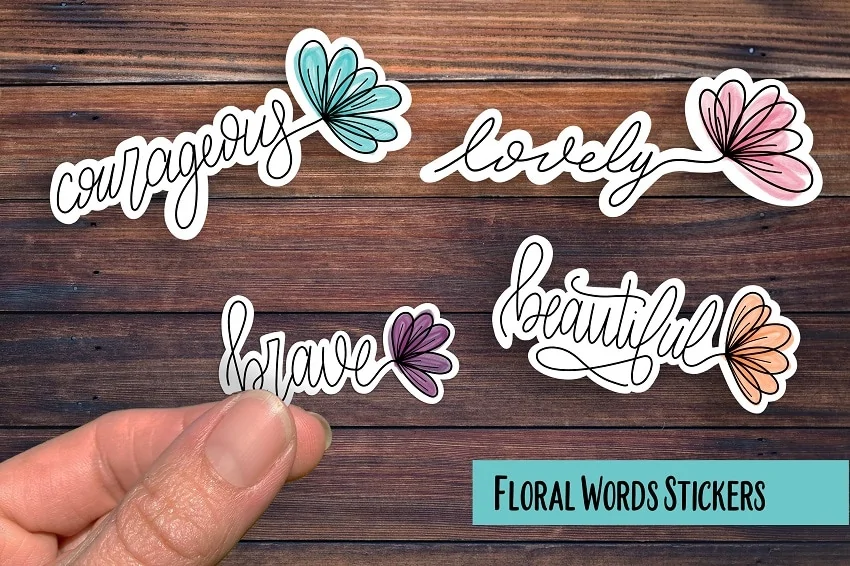 encouraging stickers for cricut