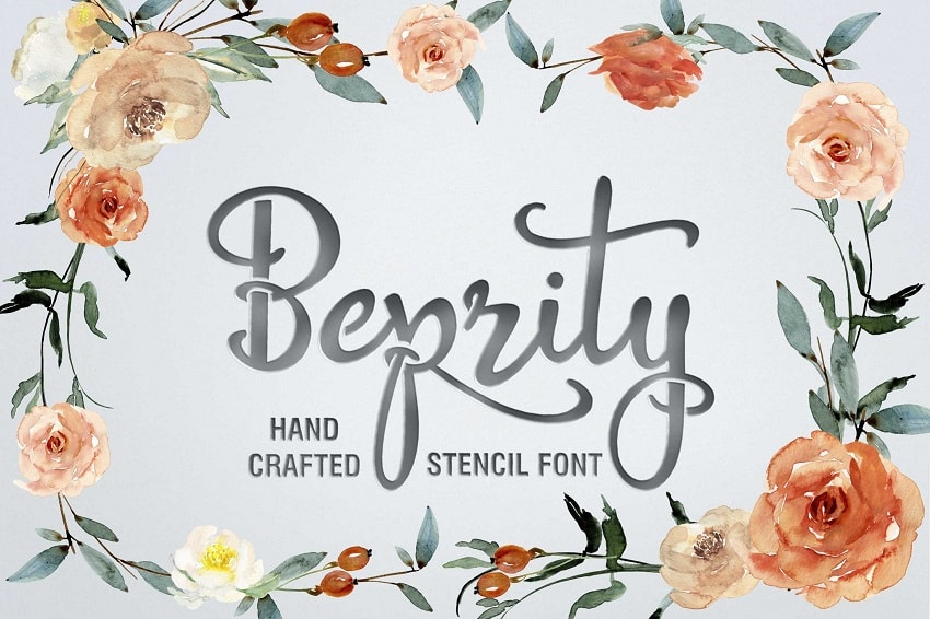 display of the Beprity font