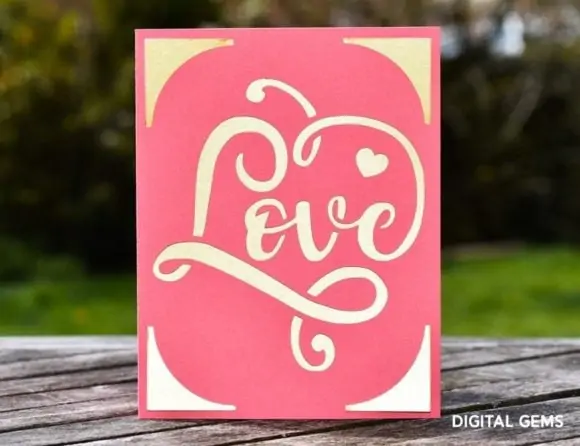 love card design for cricut