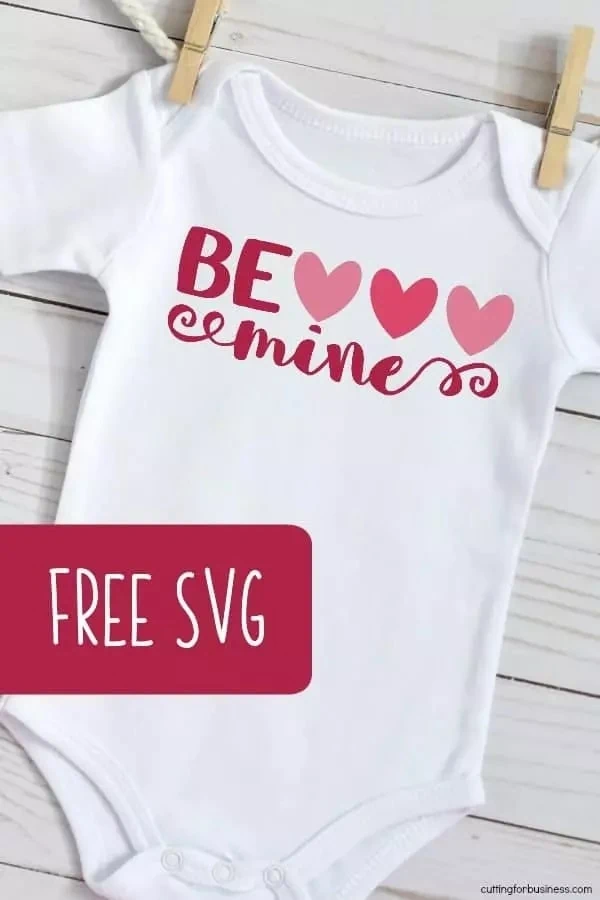 valentines day baby outfit made with cricut