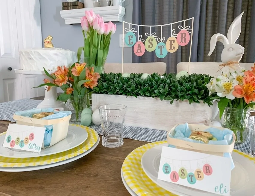 Easter Table Decorations