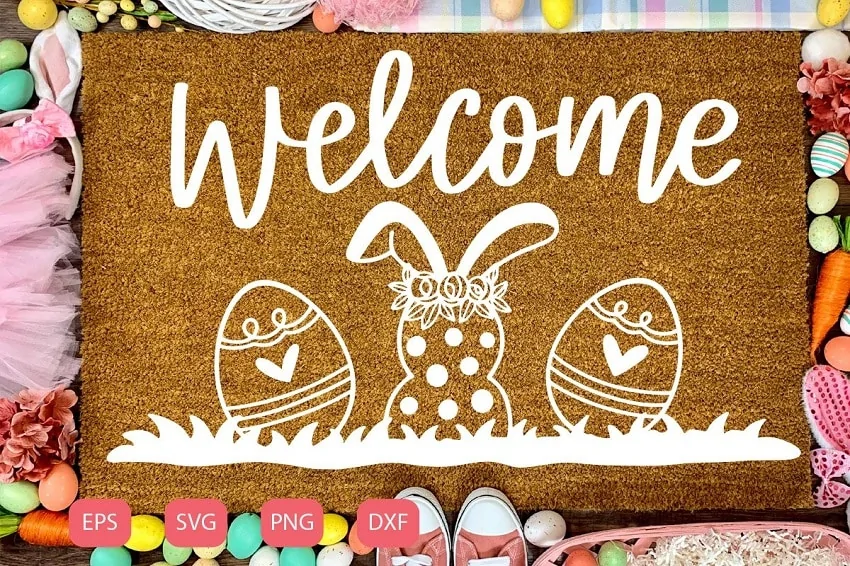 Easter Welcome Doormat