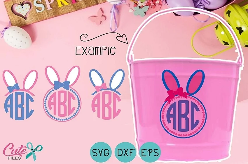 cricut easter basket ideas - Bunny Ears Basket