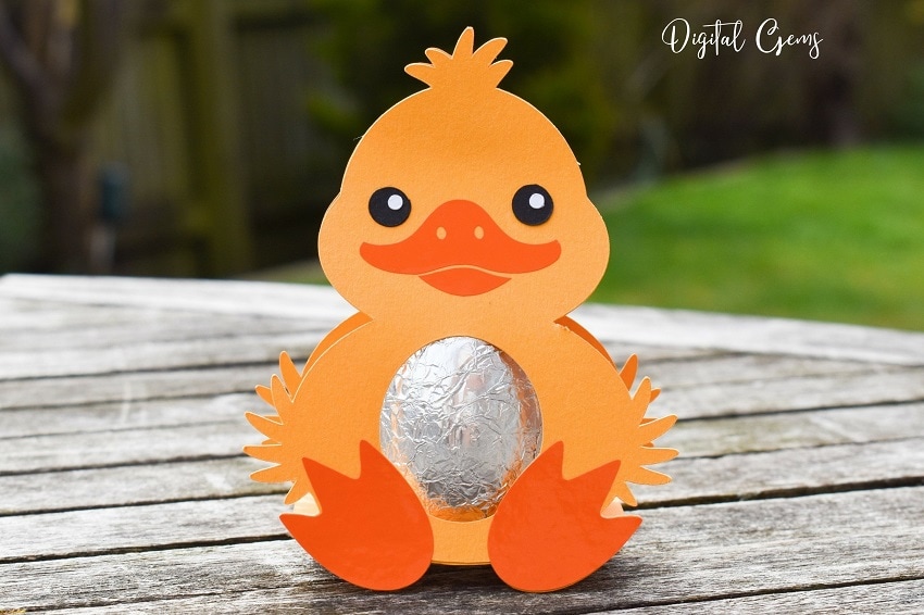 cricut easter egg idea - duck egg holder svg