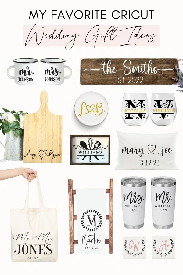 cricut wedding gift ideas