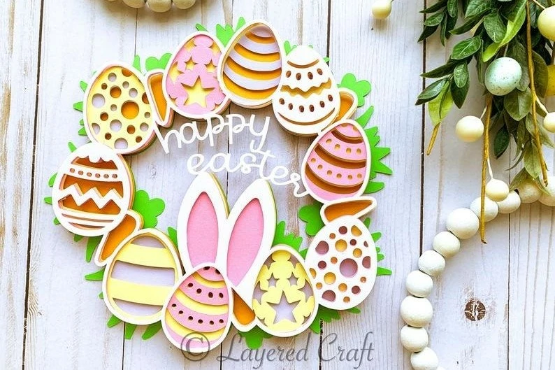 unique cricut easter paper craft idea