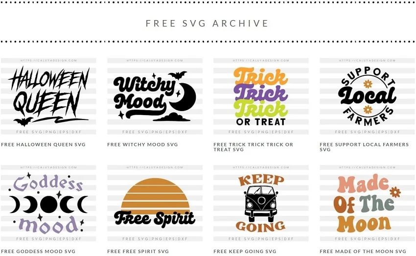 free svg downloads for cricut by Caluya Design