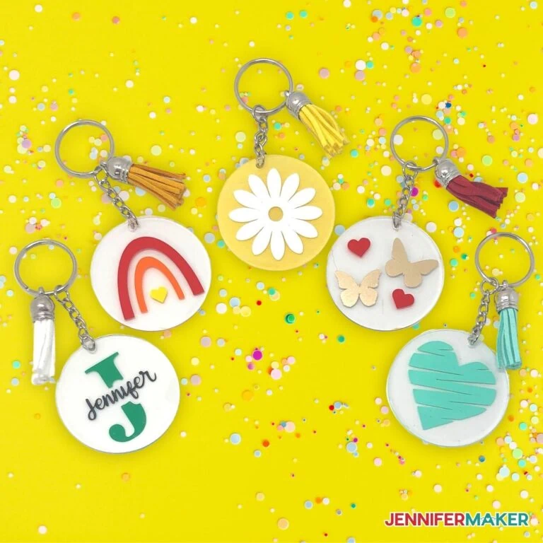 Mother's Day Monogram Keychain Bundle 6 | Digital Files from Creative Fabrica