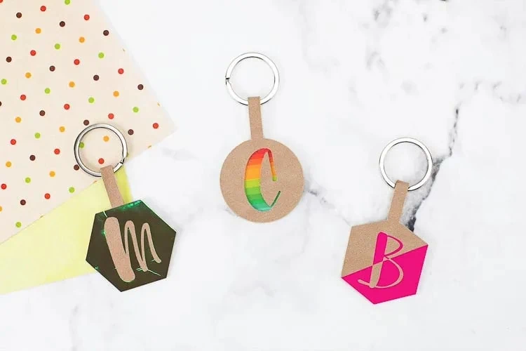 DIY Leather Keychain with a Cricut - Semigloss Design