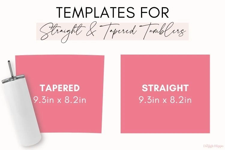 display of free 20 oz skinny tumbler template styles available for download