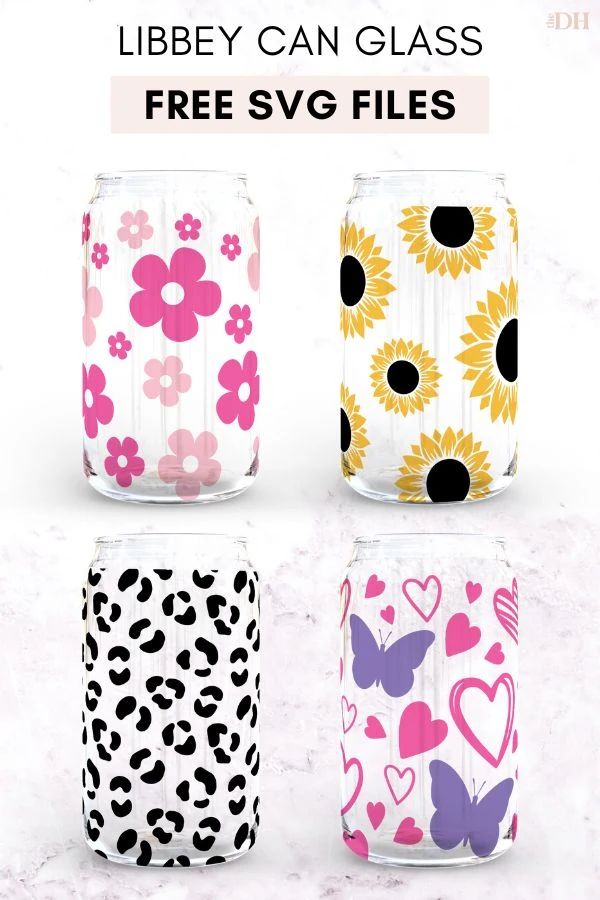 Libbey Glass Cans, Sublimation Iced Coffee Cups