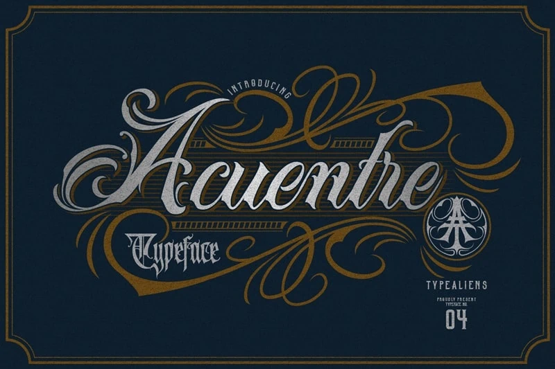 free old english font, Acuentre