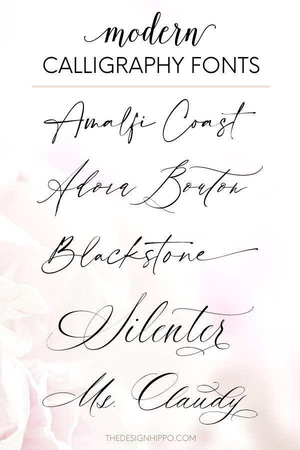 15 Best Modern Calligraphy Fonts