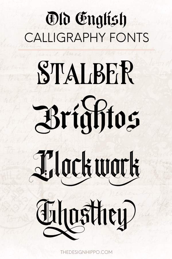 The 19 Best Old English Calligraphy Fonts