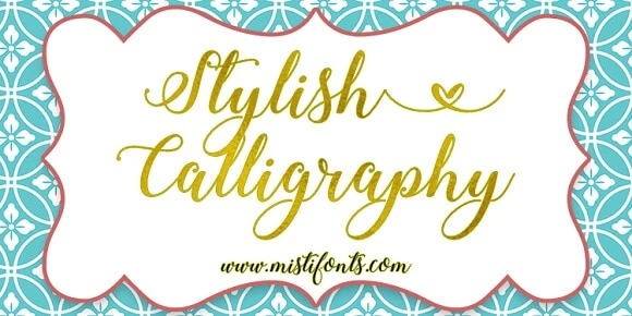 display of Stylish Calligraphy