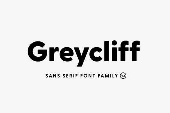 Greycliff CF bold sans serif font