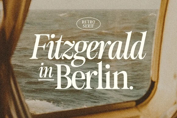 Fitzgerald classic serif font