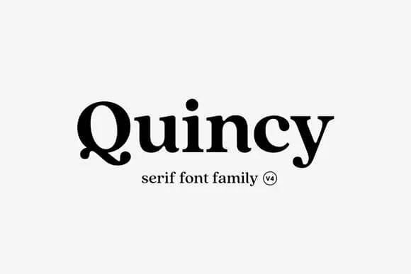 Quincy serif font