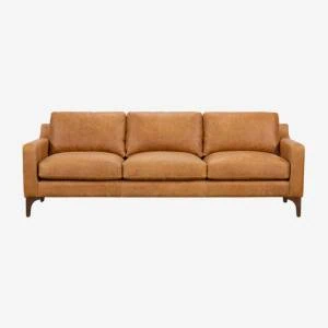 cognac leather sofa