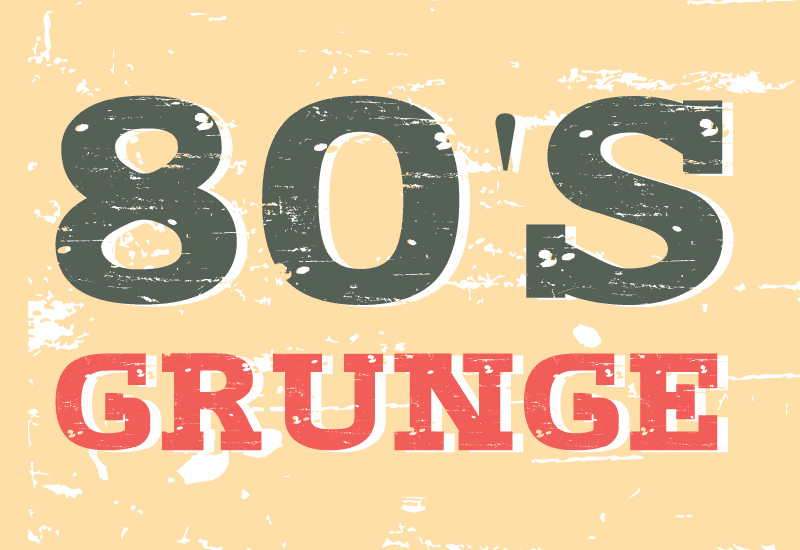 80's Grunge font preview from Creative Fabrica