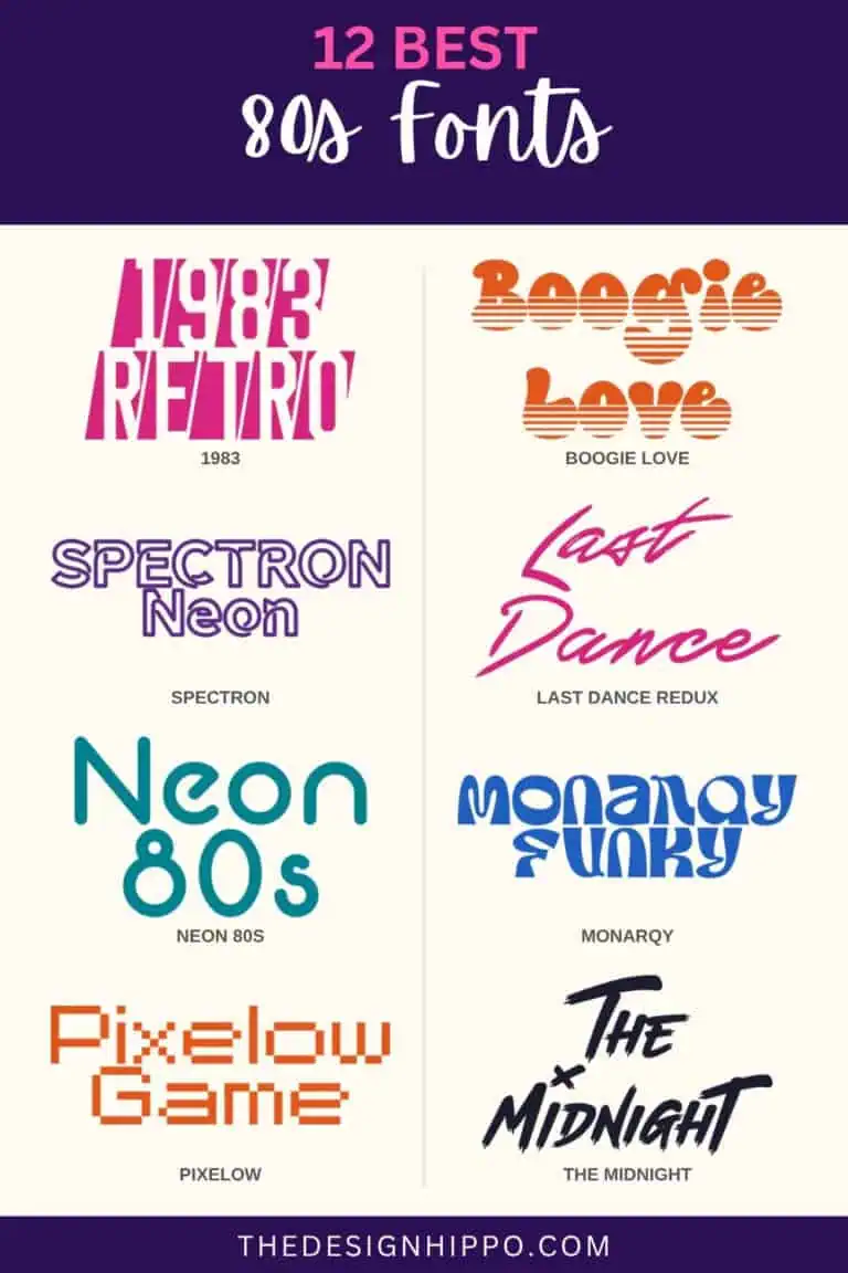 best 80s fonts