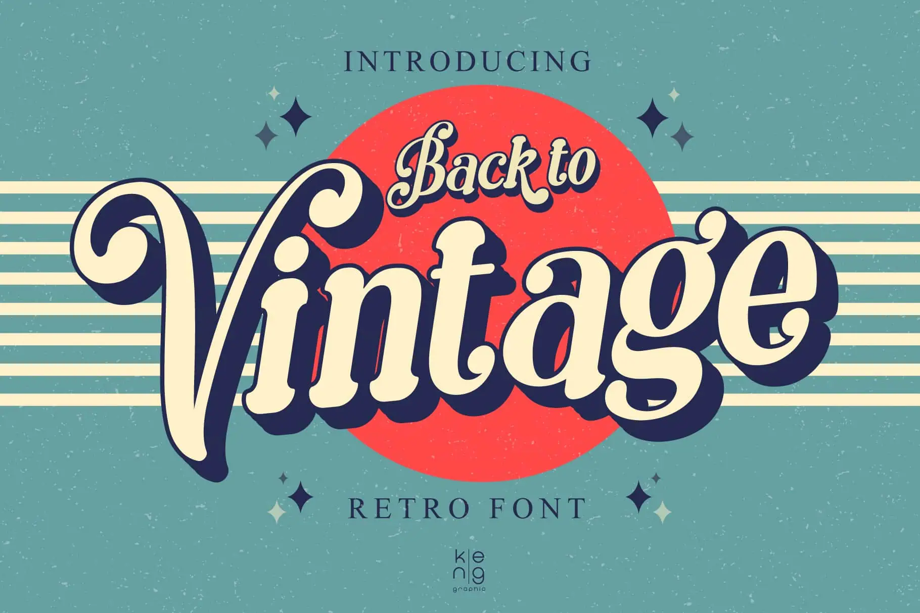 Back to Vintage font preview from Creative Fabrica