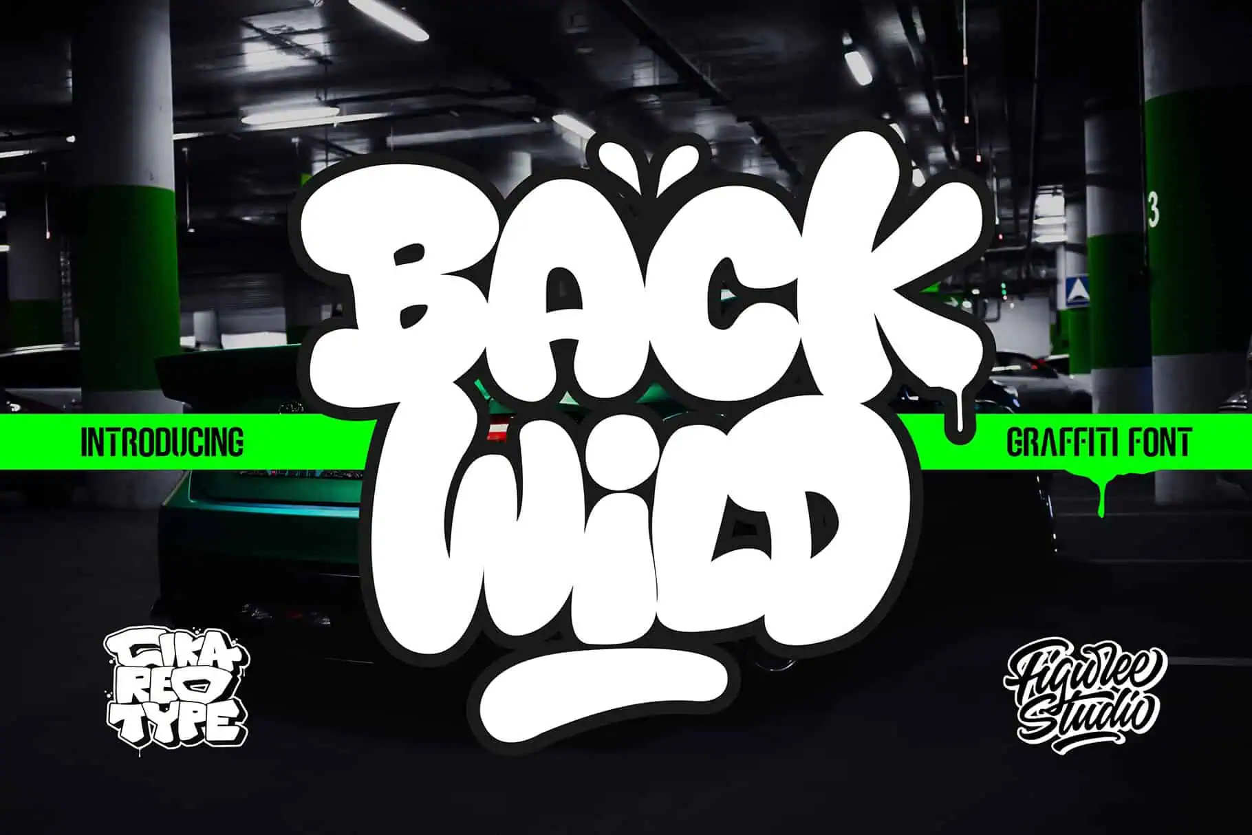 Back Wild font preview from Creative Fabrica