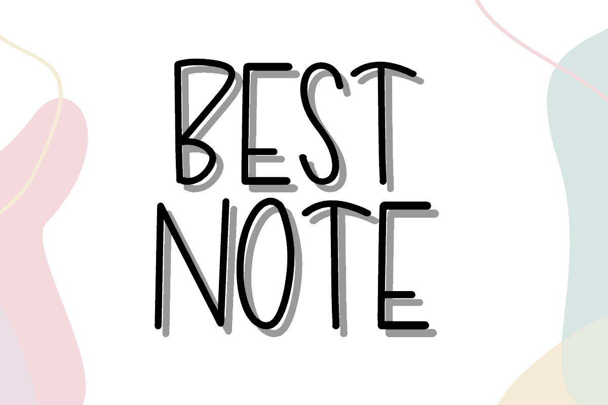 Best Note font preview from Creative Fabrica