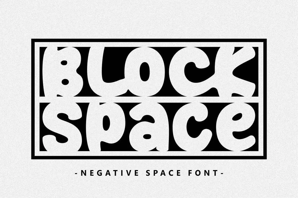 Block Space font preview from Creative Fabrica