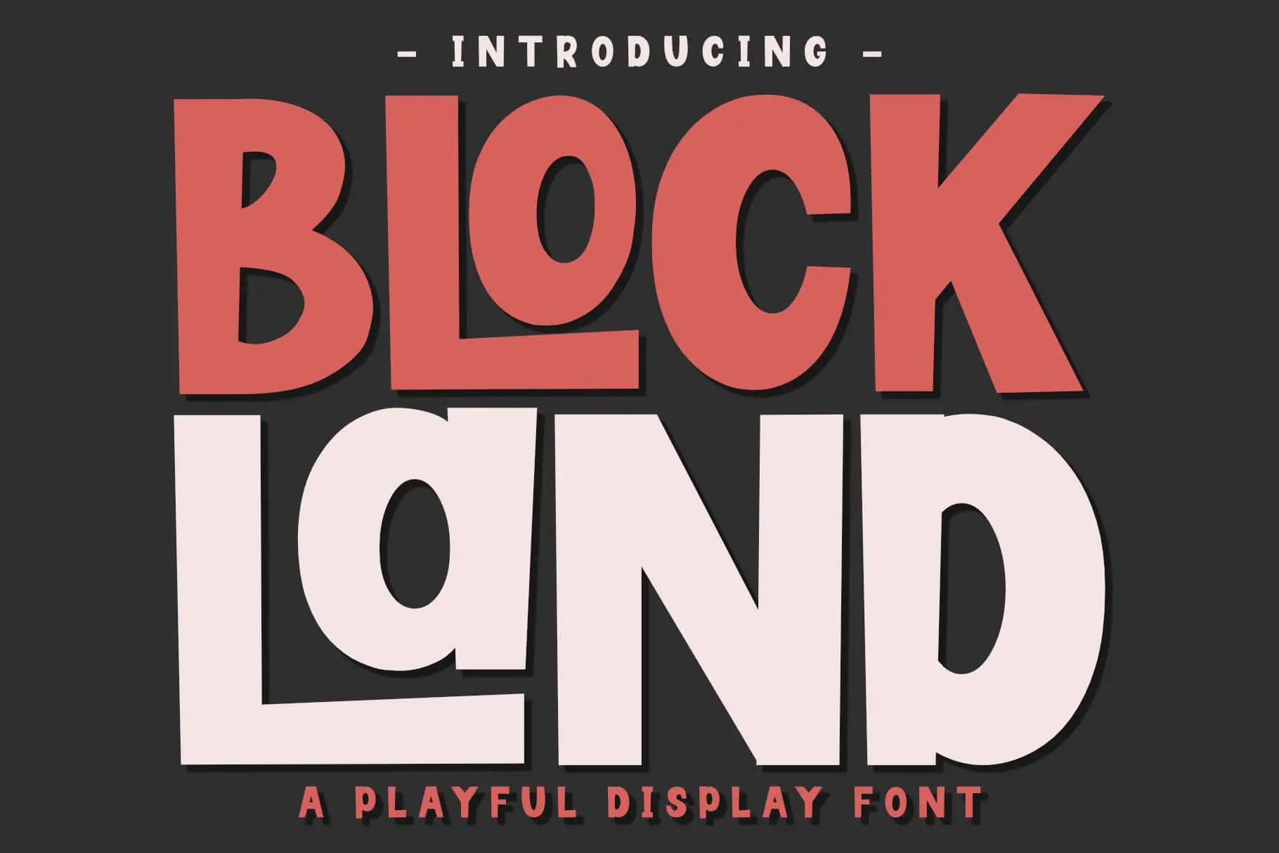 Blockland font preview from Creative Fabrica