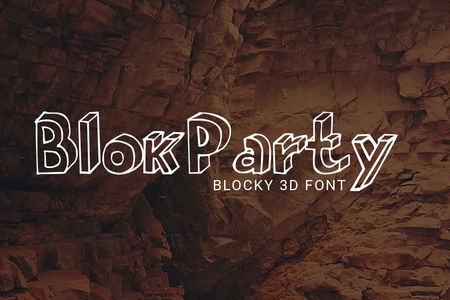 BlokParty font preview from Creative Fabrica