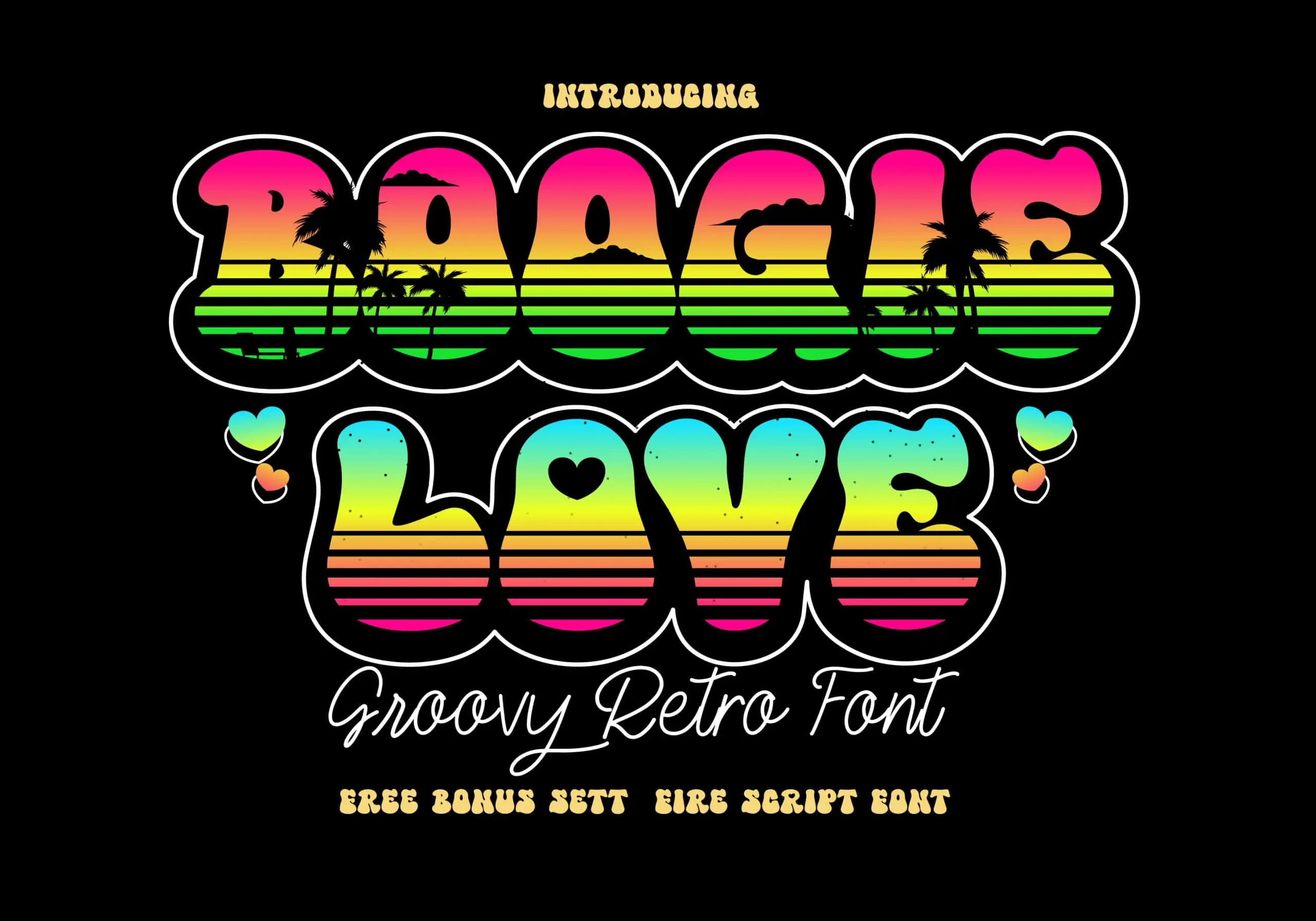 Boogie Love font preview from Creative Fabrica