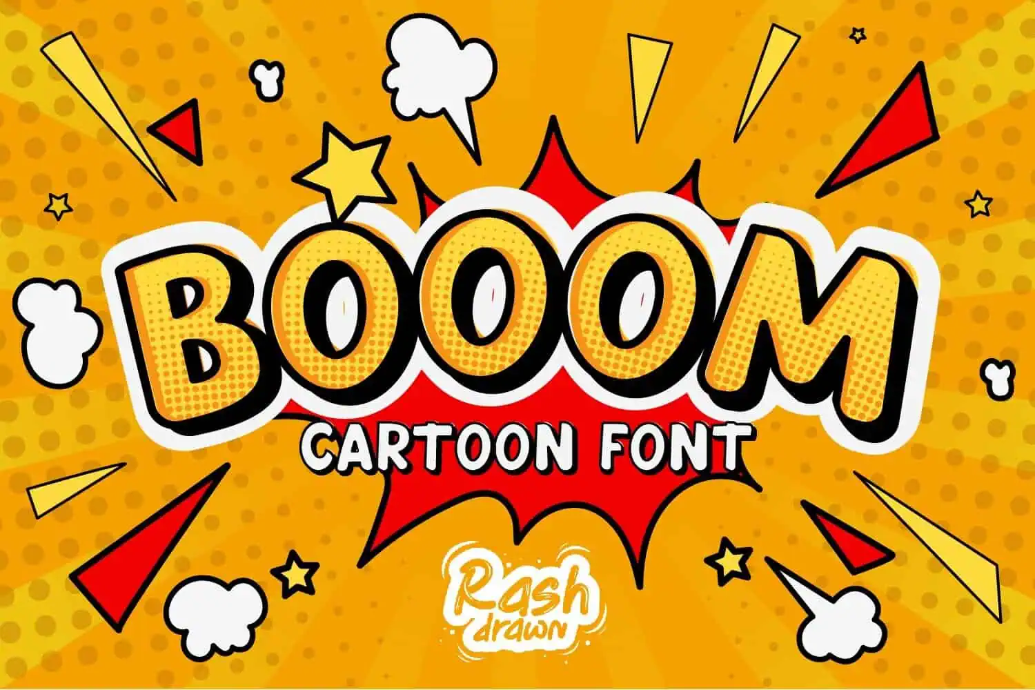 Booom font preview from Creative Fabrica