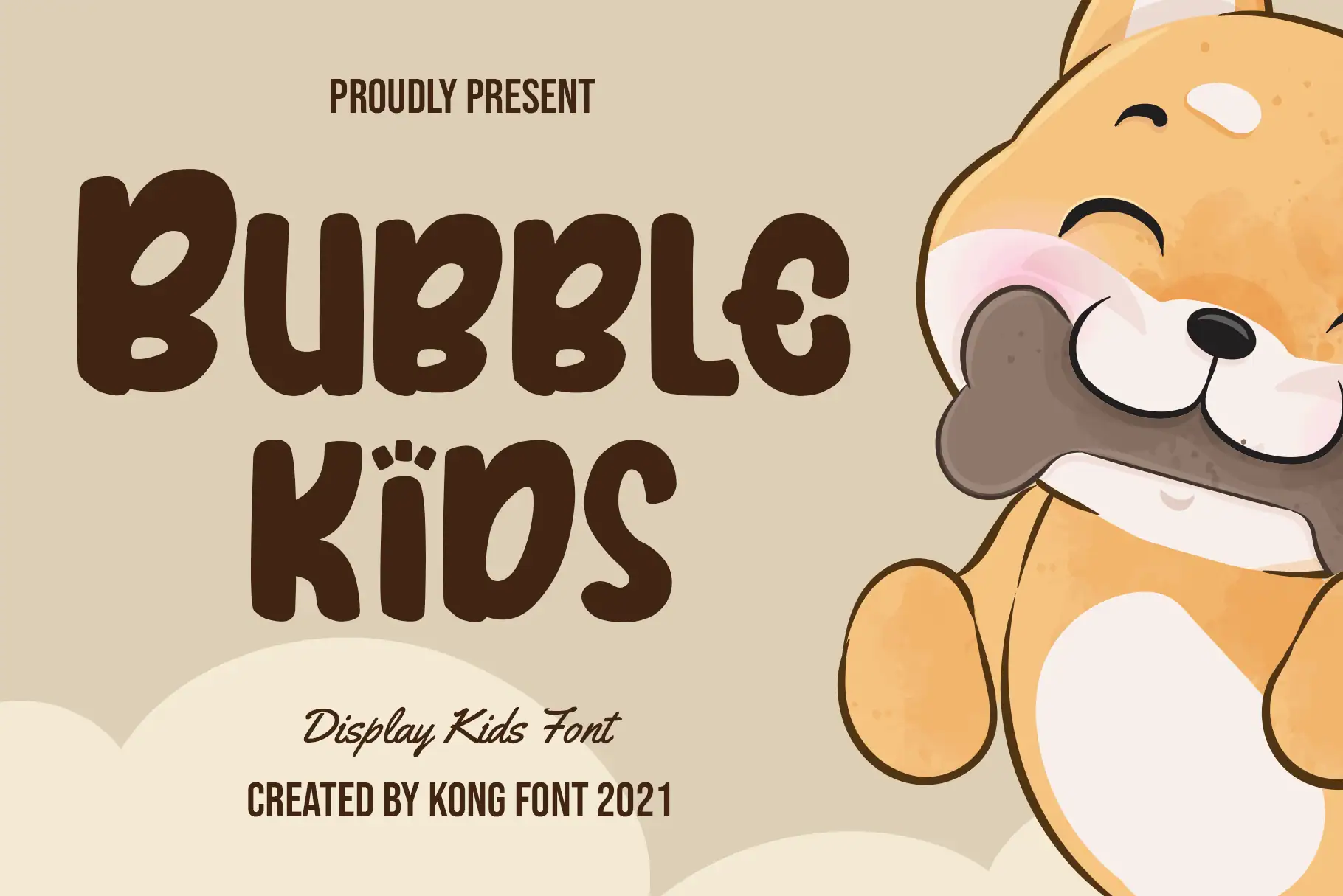 Bubble Kids font preview from Creative Fabrica
